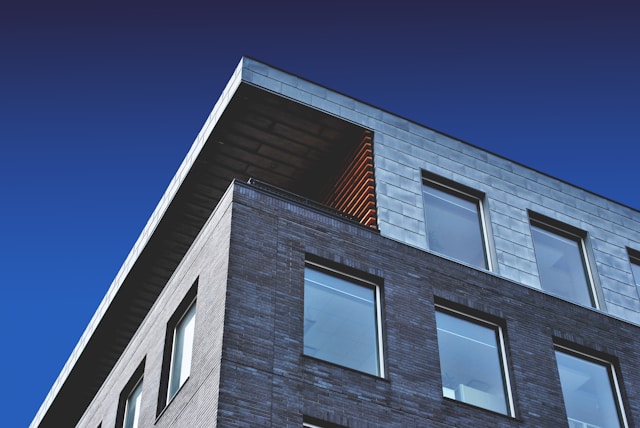 Modern building interior showcasing finishing works
